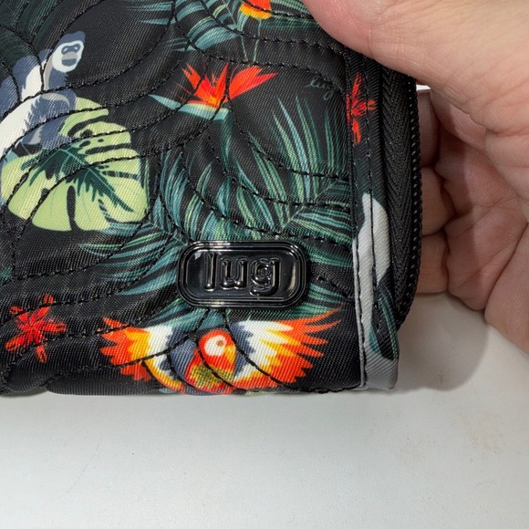 LUG Australia Jungle Safari Elephants Cheetahs Zip Around Wallet Clutch - Picture 11 of 11